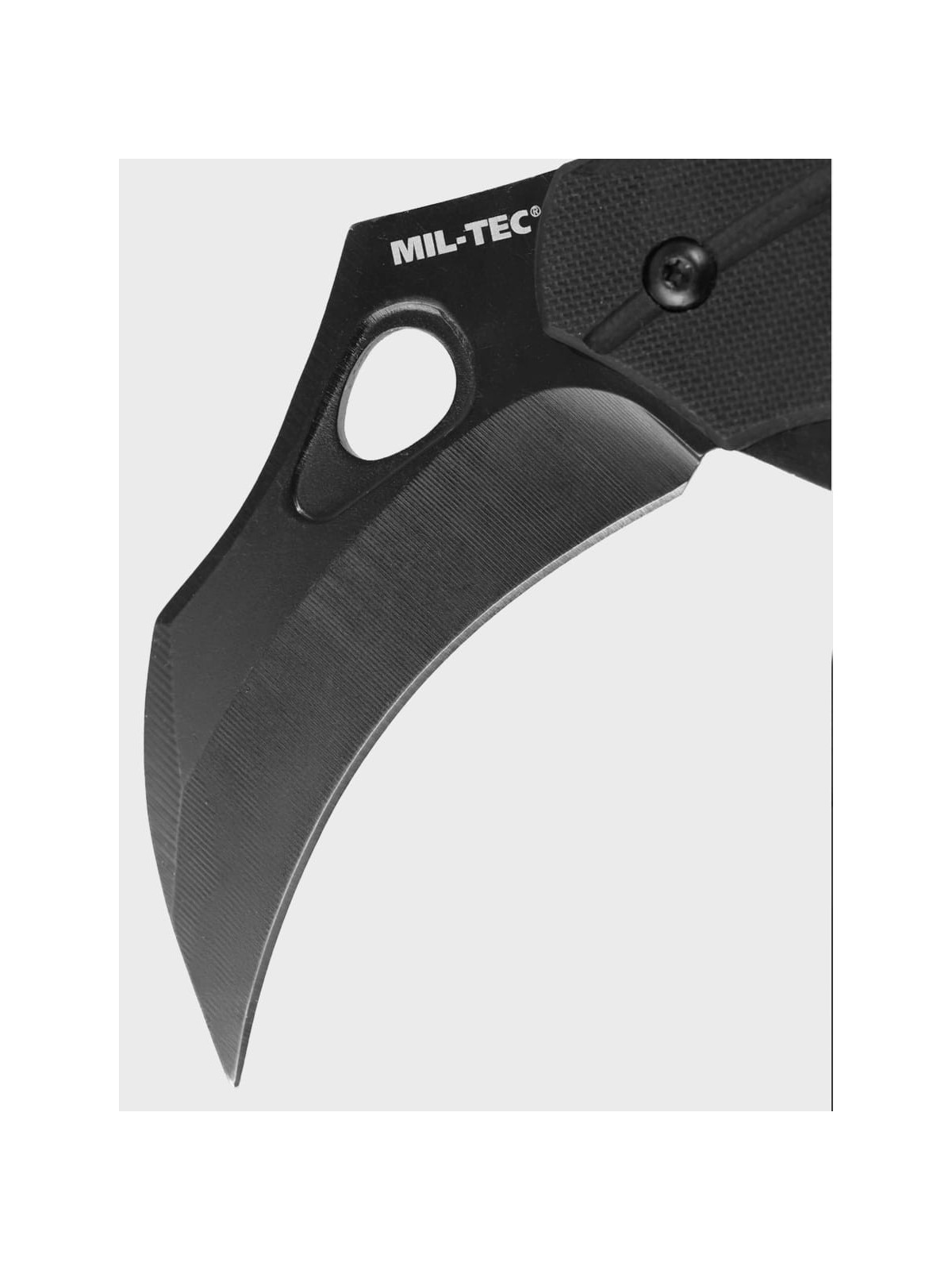 MIL-TEC NÓŻ SKŁADANY Z KLIPSEM HAWKBILL G10 KARAMBIT CZARNY
