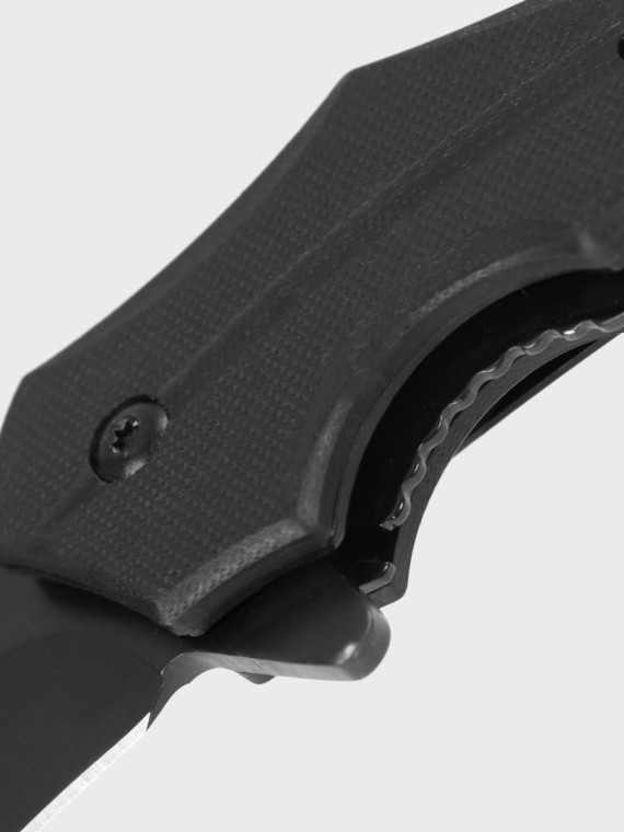 MIL-TEC NÓŻ SKŁADANY Z KLIPSEM HAWKBILL G10 KARAMBIT CZARNY