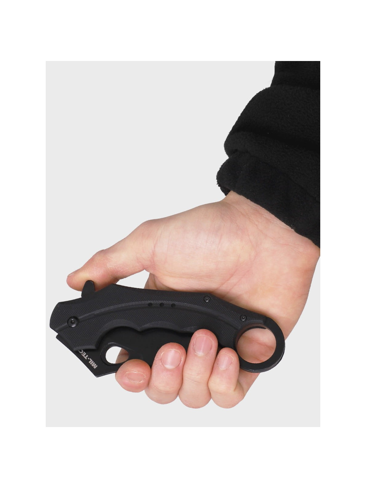 MIL-TEC NÓŻ SKŁADANY Z KLIPSEM HAWKBILL G10 KARAMBIT CZARNY
