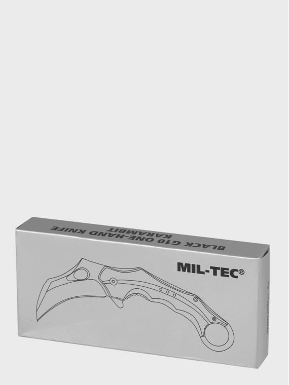 MIL-TEC NÓŻ SKŁADANY Z KLIPSEM HAWKBILL G10 KARAMBIT CZARNY