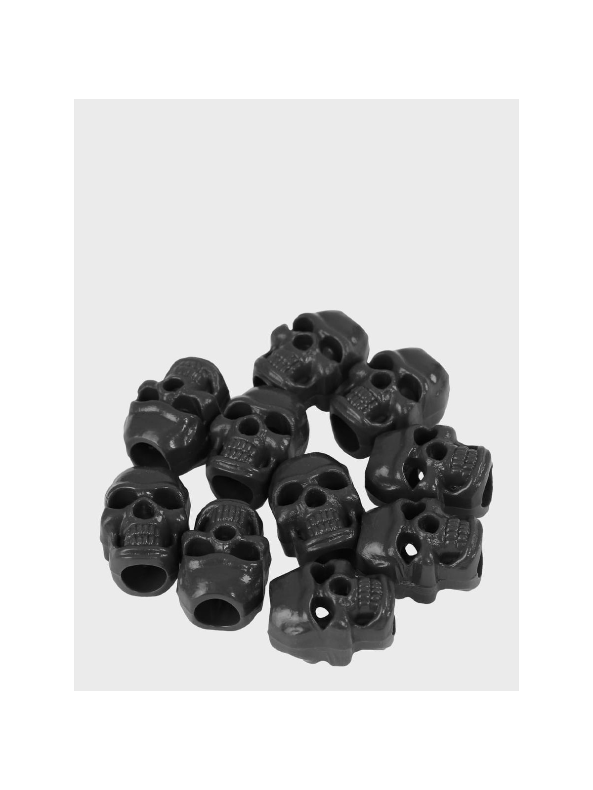 MIL-TEC STOPERY DO SZNURKA 10SZT CZASZKA SKULL CZARNE