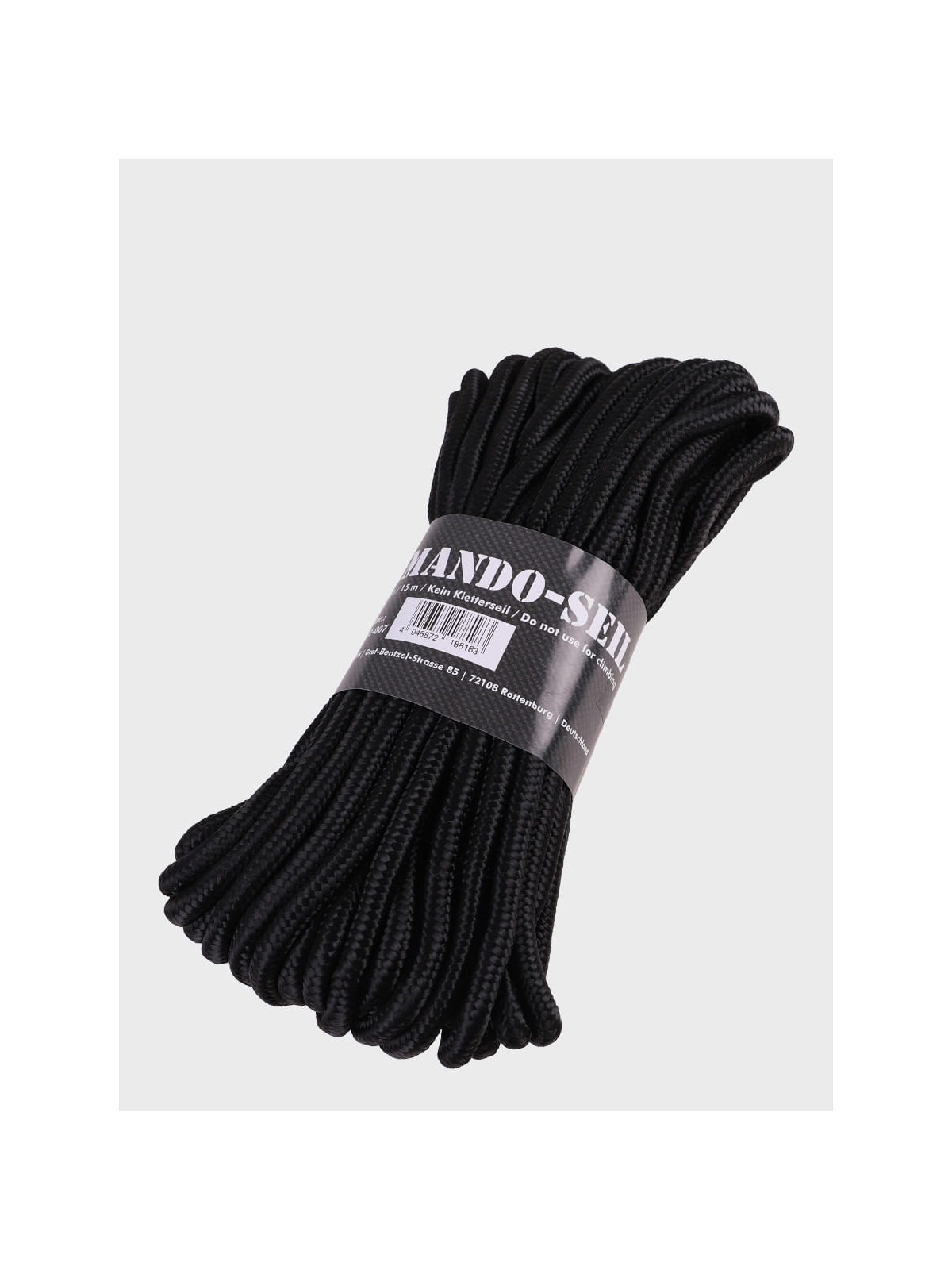 MIL-TEC LINA LINKA REPSZNUR COMMANDO 7mm x 15m 420 kg CZARNA