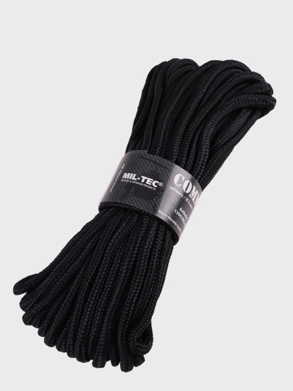 MIL-TEC LINA LINKA REPSZNUR COMMANDO 5mm x 15m 220kg CZARNA