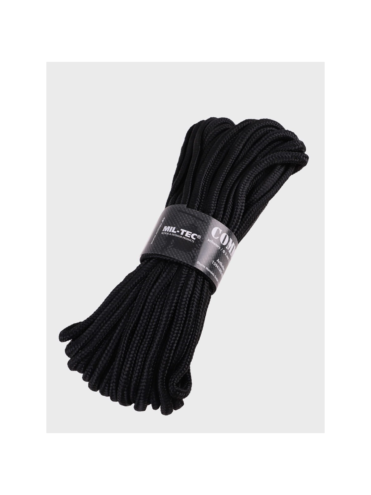 MIL-TEC LINA LINKA REPSZNUR COMMANDO 5mm x 15m 220kg CZARNA