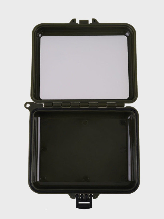 MIL-TEC PUDEŁKO WODOODPORNE 11,2x10,5x3,5 cm OLIWKOWE