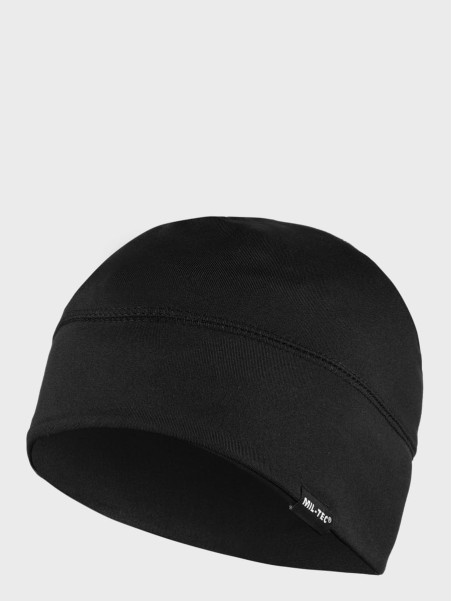 MIL-TEC CZAPKA ZIMOWA MĘSKA POLAROWA ELASTIC FLEECE CZARNA