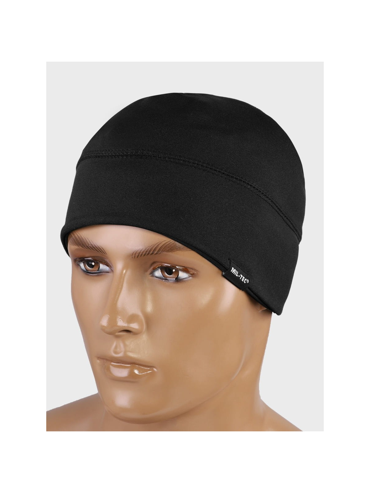 MIL-TEC CZAPKA ZIMOWA MĘSKA POLAROWA ELASTIC FLEECE CZARNA