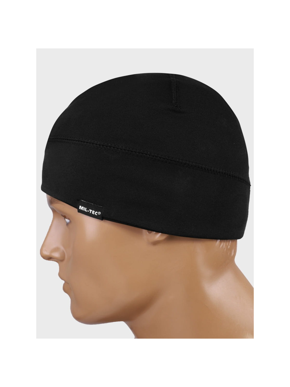 MIL-TEC CZAPKA ZIMOWA MĘSKA POLAROWA ELASTIC FLEECE CZARNA