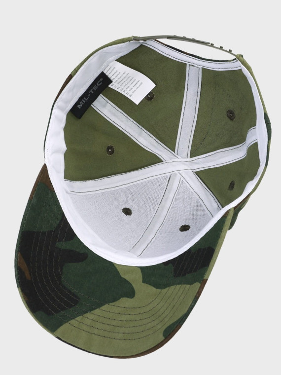 MIL-TEC CZAPKA Z DASZKIEM BEJSBOLÓWKA WOODLAND