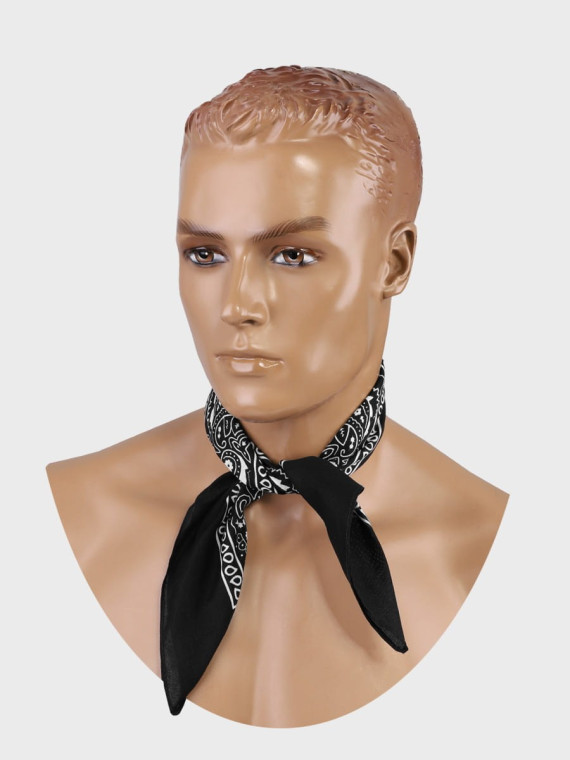 MIL-TEC CHUSTA BANDANA 54,5x54,5 CM WESTERN CZARNA