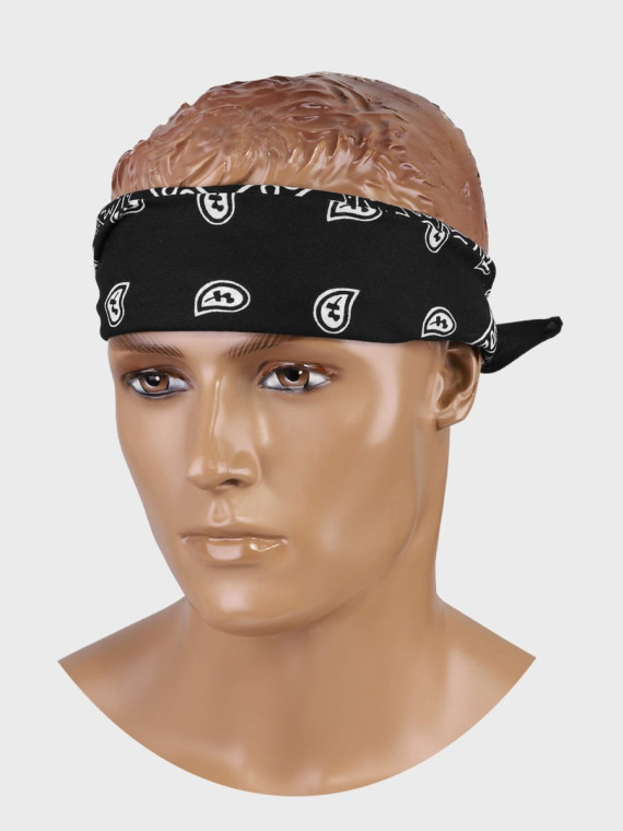 MIL-TEC CHUSTA BANDANA 54,5x54,5 CM WESTERN CZARNA