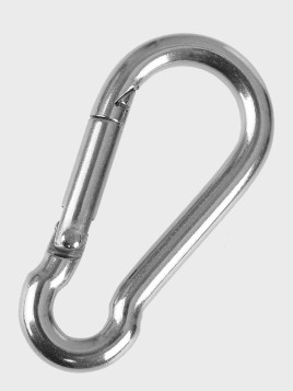 MIL-TEC KARABIŃCZYK KARABINEK STALOWY US OVAL 40x20mm