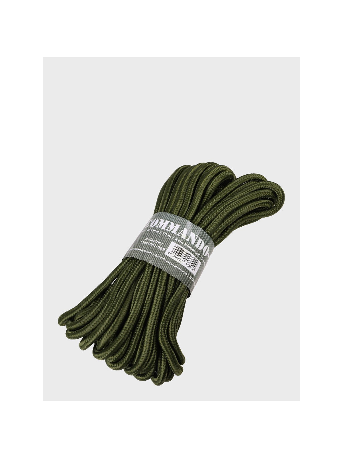 MIL-TEC LINA LINKA REPSZNUR COMMANDO 9mm X 15m 740KG OLIWKOWA