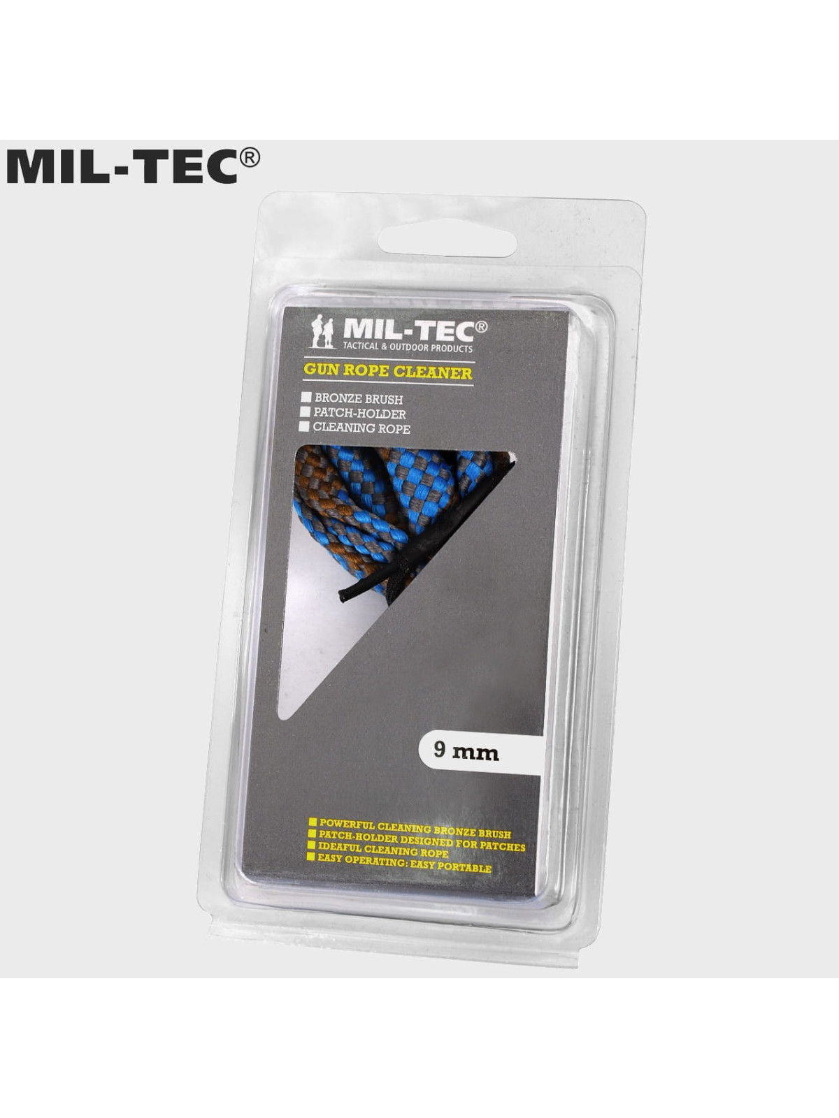 MIL-TEC WYCIOR ZESTAW DO CZYSZCZENIA BRONI 9MM SZNURKOWY