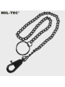 MIL-TEC ŁAŃCUSZEK Z KARABINKIEM UNIWERSALNY CZARNY 45CM