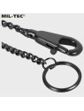 MIL-TEC ŁAŃCUSZEK Z KARABINKIEM UNIWERSALNY CZARNY 45CM