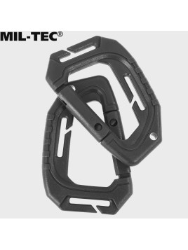 MIL-TEC KARABIŃCZYK TAKTYCZNY KARABINEK MOLLE 2 SZT. CZARNY