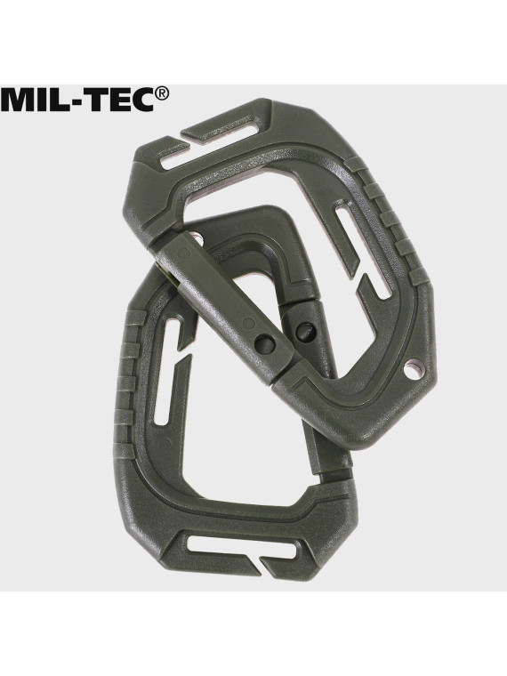 MIL-TEC KARABIŃCZYK TAKTYCZNY KARABINEK MOLLE 2 SZT. OLIWKOWY