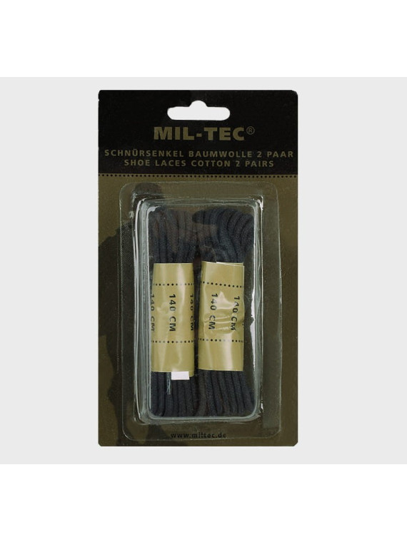 MIL-TEC SZNURÓWKI SZNUROWADŁA WOJSKOWE 4SZT CZARNE 140