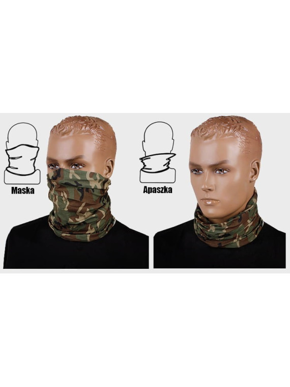 MIL-TEC SZAL WIELOFUNKCYJNY KOMINIARKA WOJSKOWA WOODLAND