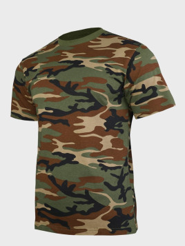 MIL-TEC KOSZULKA T-SHIRT BAWEŁNA WOODLAND 3XL