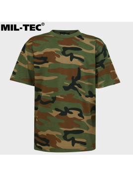MIL-TEC KOSZULKA DZIECIĘCA T-SHIRT KIDS BAWEŁNA WOODLAND L