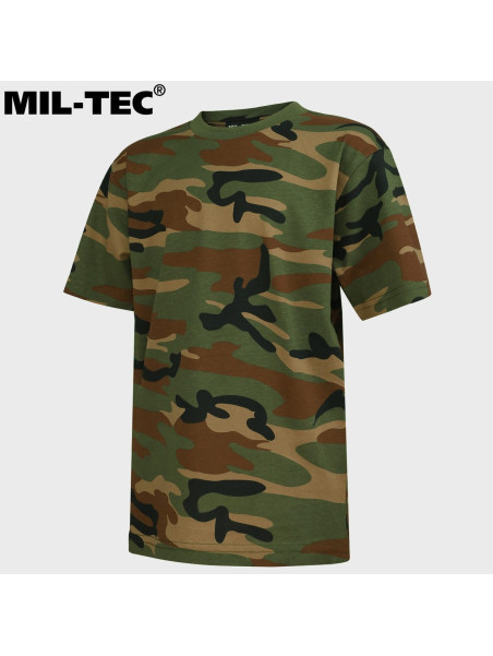 MIL-TEC KOSZULKA DZIECIĘCA T-SHIRT KIDS BAWEŁNA WOODLAND L