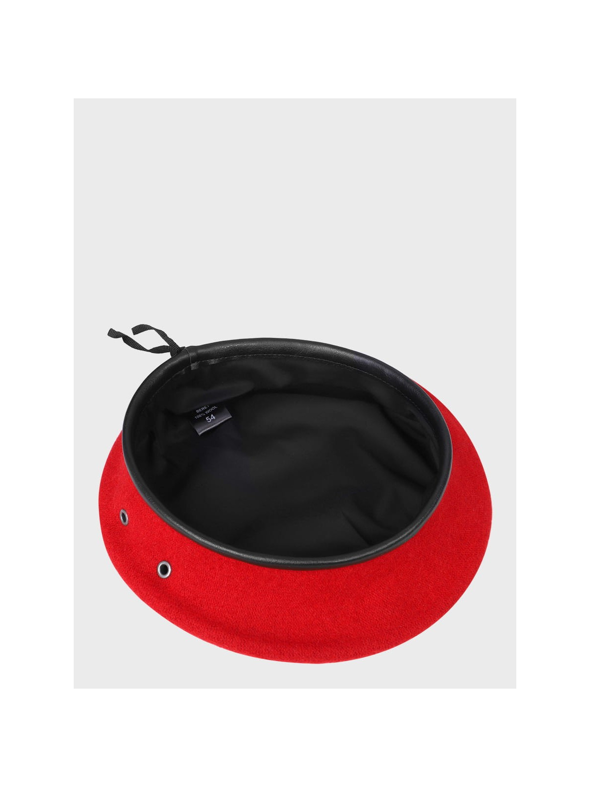 BB-TEX BERET WOJSKOWY WEŁNIANY TŁOCZONY CZERWONY 54