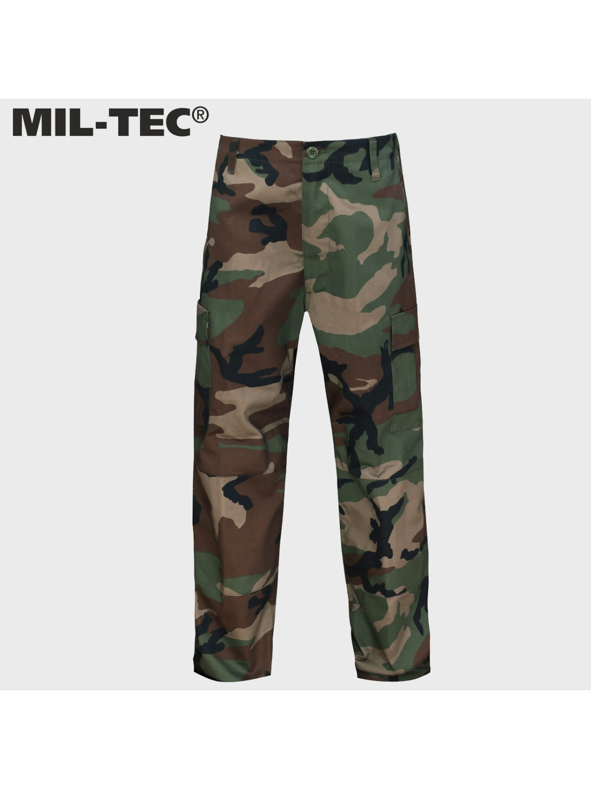 MIL-TEC SPODNIE BOJÓWKI DZIECIĘCE BDU T/C WOODLAND L