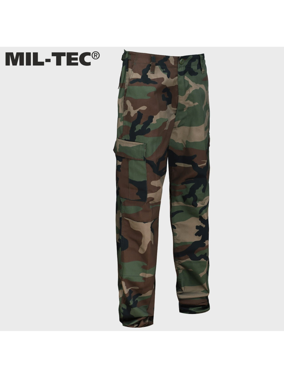 MIL-TEC SPODNIE BOJÓWKI DZIECIĘCE BDU T/C WOODLAND L