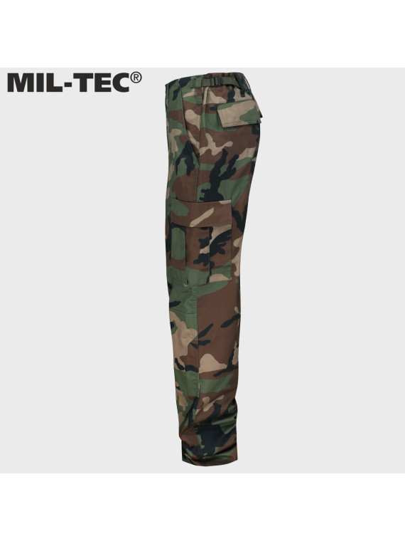 MIL-TEC SPODNIE BOJÓWKI DZIECIĘCE BDU T/C WOODLAND L