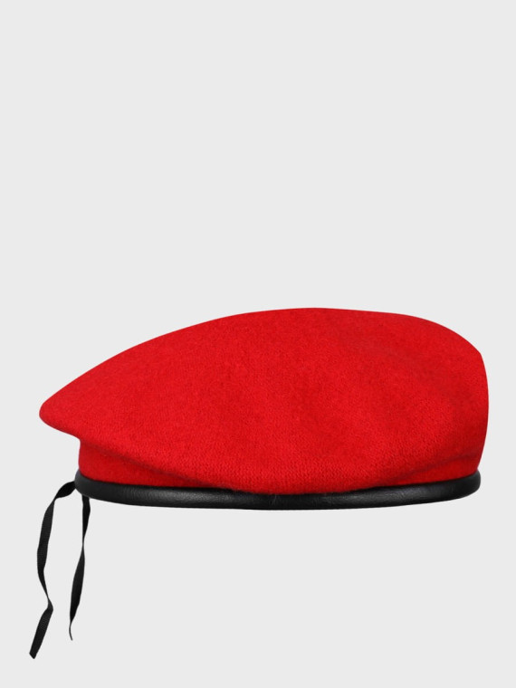 BB-TEX BERET WOJSKOWY WEŁNIANY TŁOCZONY CZERWONY 54