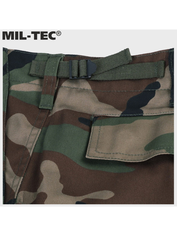 MIL-TEC SPODNIE BOJÓWKI DZIECIĘCE BDU T/C WOODLAND L