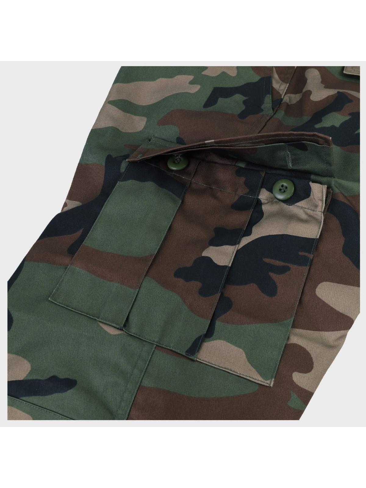 MIL-TEC SPODNIE BOJÓWKI DZIECIĘCE BDU T/C WOODLAND L