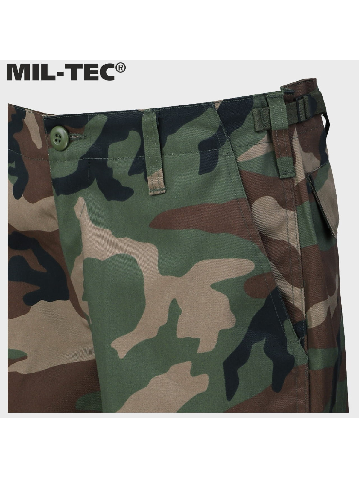 MIL-TEC SPODNIE BOJÓWKI DZIECIĘCE BDU T/C WOODLAND L