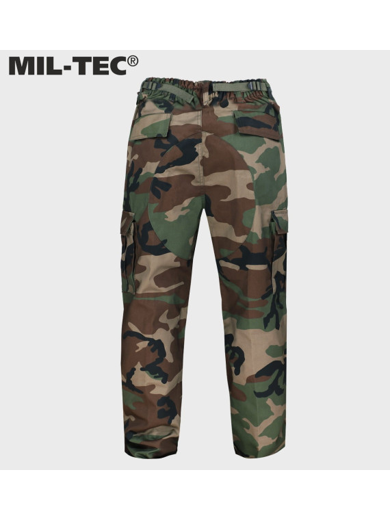 MIL-TEC SPODNIE BOJÓWKI DZIECIĘCE BDU T/C WOODLAND L