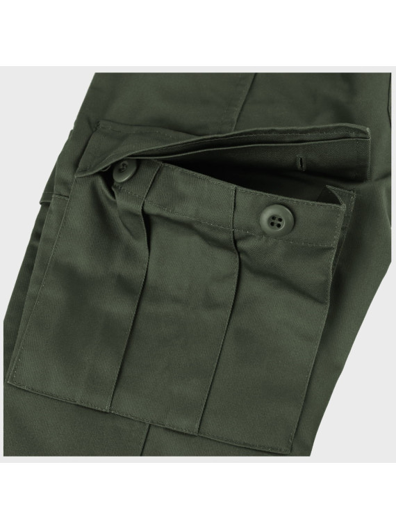 MIL-TEC SPODNIE BOJÓWKI DZIECIĘCE BDU T/C OLIWKOWE 3XL