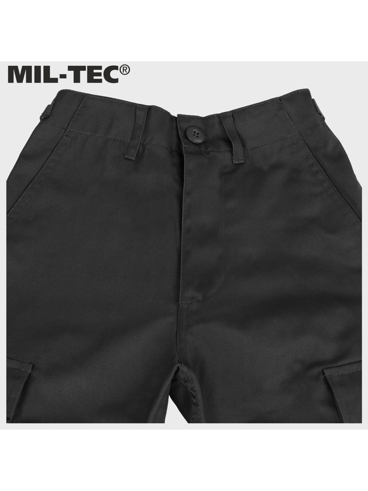 MIL-TEC SPODNIE BOJÓWKI DZIECIĘCE BDU T/C CZARNE 3XL