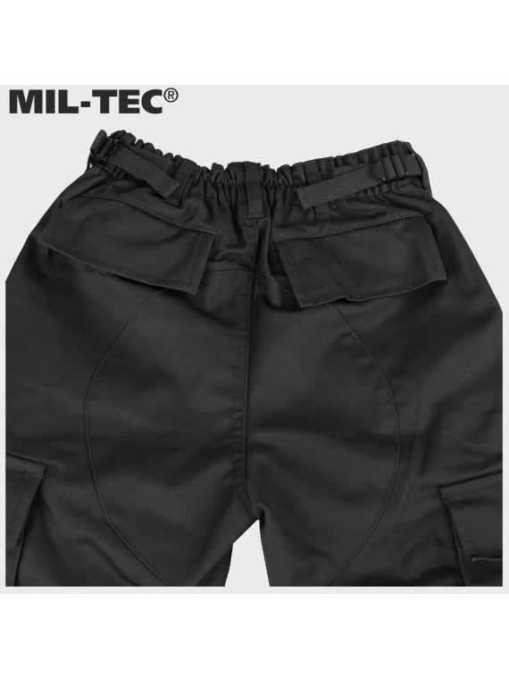 MIL-TEC SPODNIE BOJÓWKI DZIECIĘCE BDU T/C CZARNE 3XL