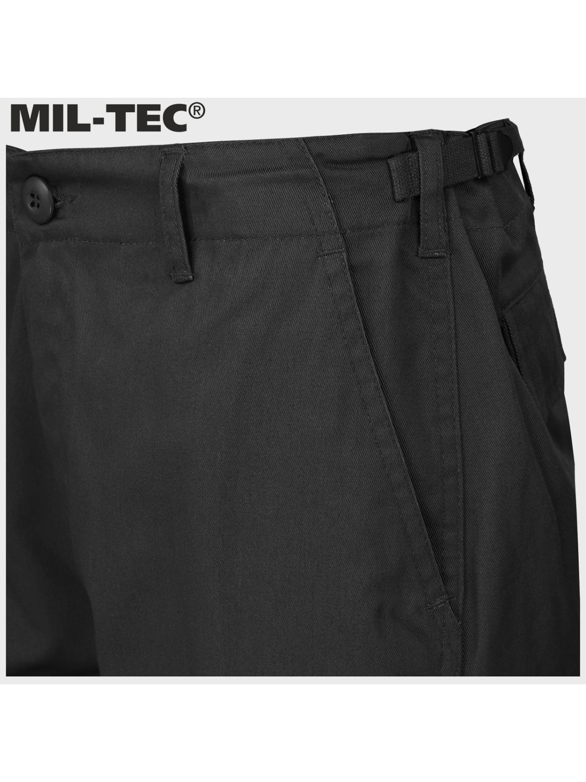 MIL-TEC SPODNIE BOJÓWKI DZIECIĘCE BDU T/C CZARNE 3XL