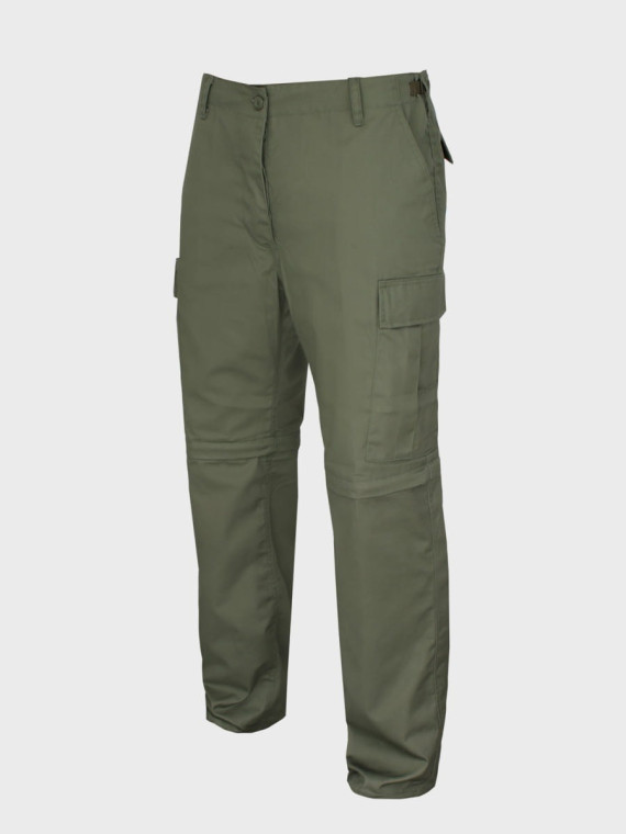 MIL-TEC SPODNIE TREKINGOWE 2W1 BDU ZIP OFF OLIWKOWE L