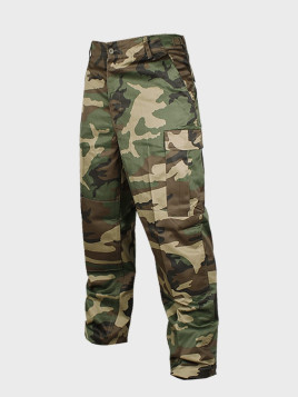 MIL-TEC SPODNIE WOJSKOWE M65 BDU T/C WOODLAND 3XL