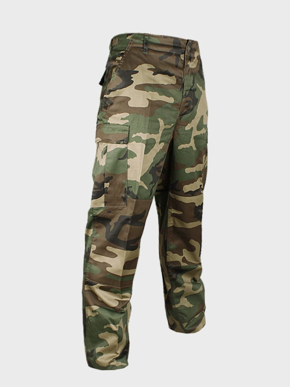 MIL-TEC SPODNIE WOJSKOWE M65 BDU T/C WOODLAND 3XL