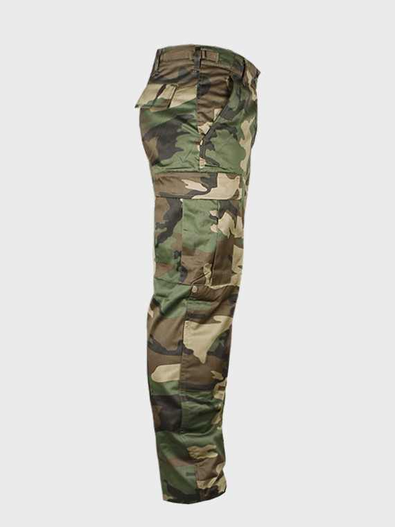 MIL-TEC SPODNIE WOJSKOWE M65 BDU T/C WOODLAND 3XL