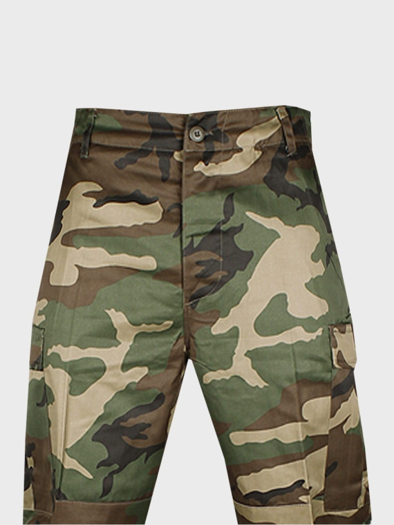 MIL-TEC SPODNIE WOJSKOWE M65 BDU T/C WOODLAND 3XL