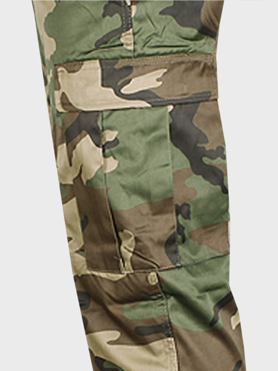 MIL-TEC SPODNIE WOJSKOWE M65 BDU T/C WOODLAND 3XL