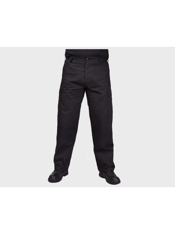 MIL-TEC SPODNIE WOJSKOWE BDU FELDHOSE RIP-STOP CZARNE L