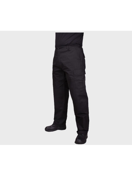 MIL-TEC SPODNIE WOJSKOWE BDU FELDHOSE RIP-STOP CZARNE L
