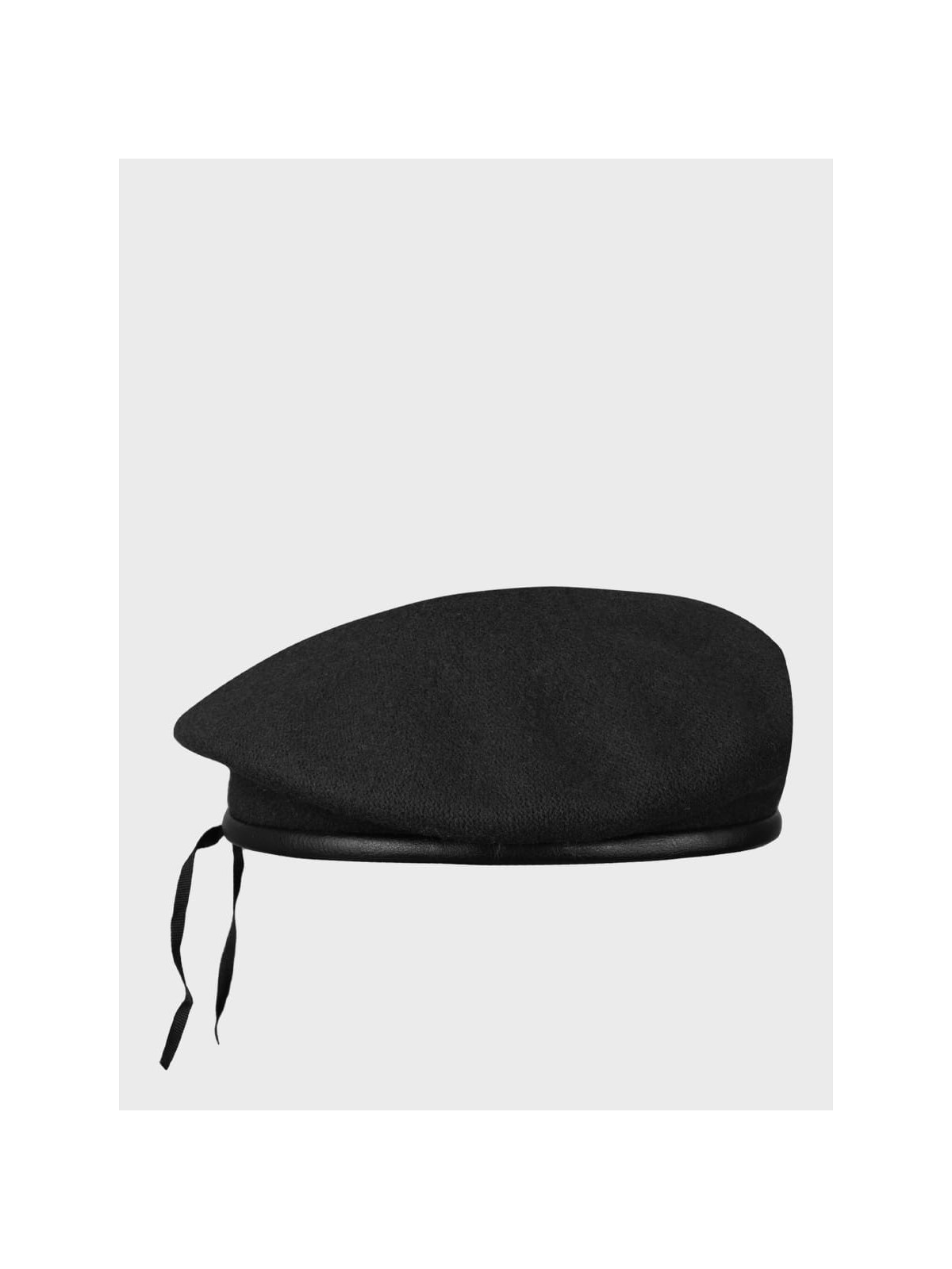 BB-TEX BERET WOJSKOWY WEŁNIANY TŁOCZONY CZARNY 54