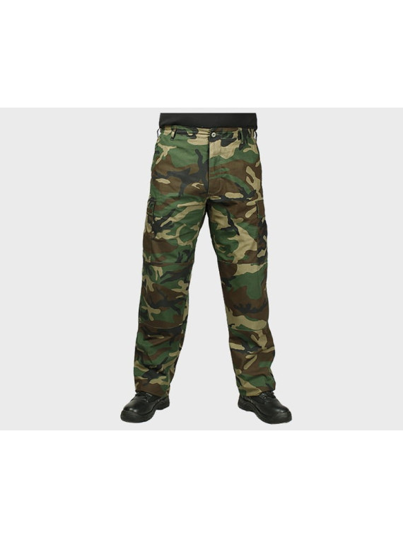 MIL-TEC SPODNIE WOJSKOWE BDU FELDHOSE RIP-STOP WOODLAND XXL